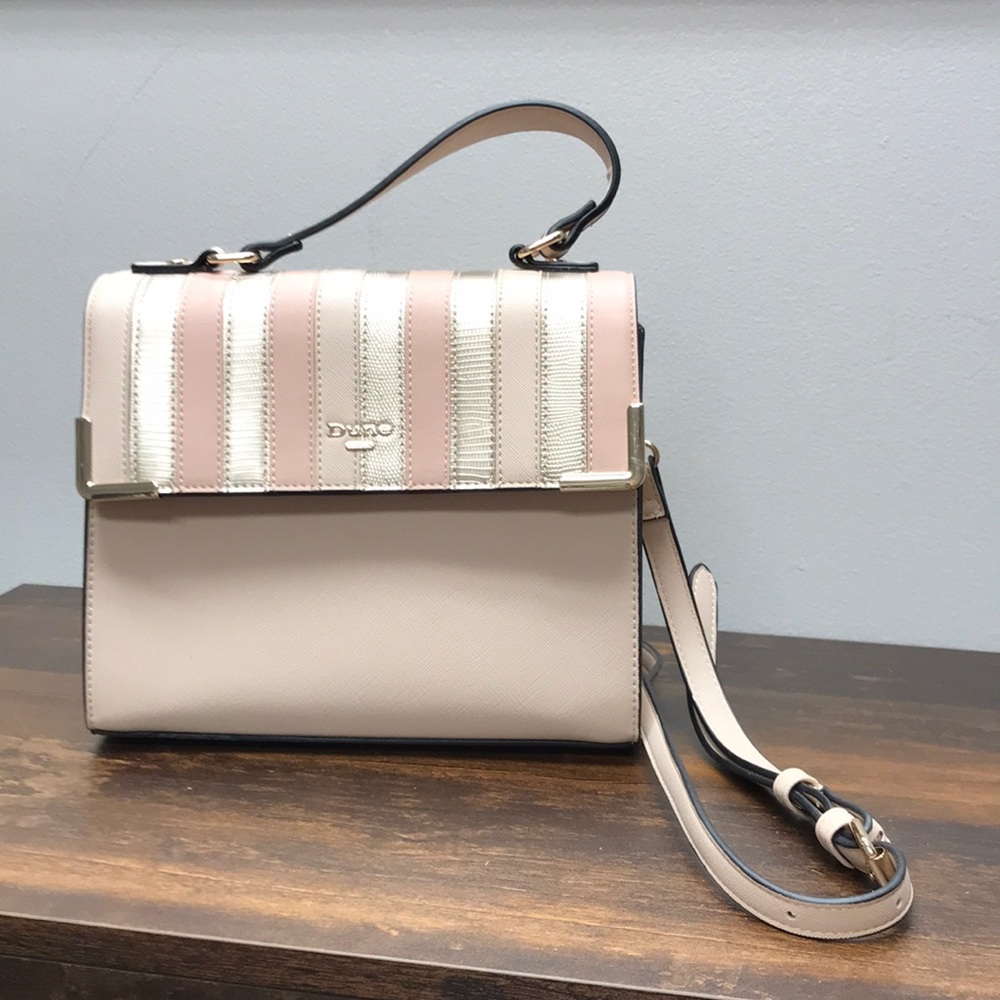 Dune London Striped Color block Satchel Handbag